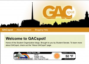 GACspot can be used to follow Student Senate actions and to see news posted by student organizations.