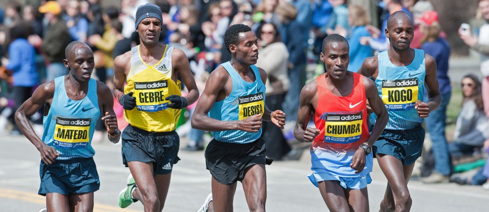 Lelisa Desisa Benti, a 23-year-old Ethiopian-native was the winner of the men’s division, finishing in 2:10:22. This was Benti’s second marathon. Flickr