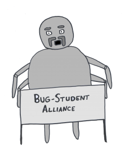 Manspider took the initiative to create a new student organization.  Pay no mind to the fact that he is the only member.