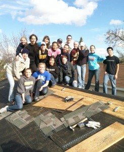 The Habitat volunteers also traveled to nearby Babbitt, Minn to re-roof and assemble ventilation. Submitted
