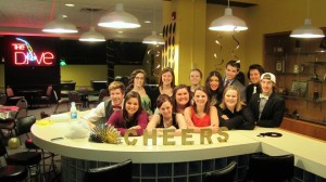 Collegiate Fellows set up for the Mocktail Party as part of the First-Year Olympics on Saturday Jan. 25. Submitted 