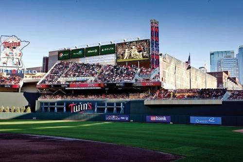 target field twins. The additions to Target Field