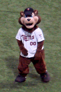 After three consecutive 90-loss seasons, the Minnesota Twins’ mascot T.C. Bear may be the only member of the Twins organization who hasn’t lost the support of even the most fair-weather fans. Creative Commons