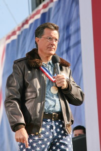 Stephen Colbert sporting one of his many patriotic ensembles. Creative Commons