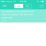 By creating geofencing, it allows only adults to see and write Yaks. 