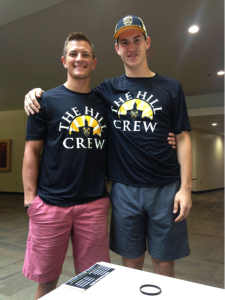 Matt Boyce (left) and Brady Kelley (right), board members of the Hill Crew.