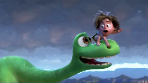 Hoping to continue successful streak, Pixar presents a world where dinosaurs never went extinct in The Good Dinosaur.
