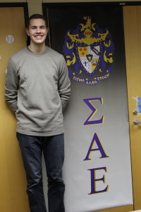 One of Griffin’s main involvements at Gustavus is in Sigma Alpha Epsilon fraternity.