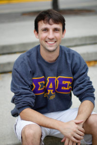 Much of Sean’s time at Gustavus is defined by his involvement with SAE. 