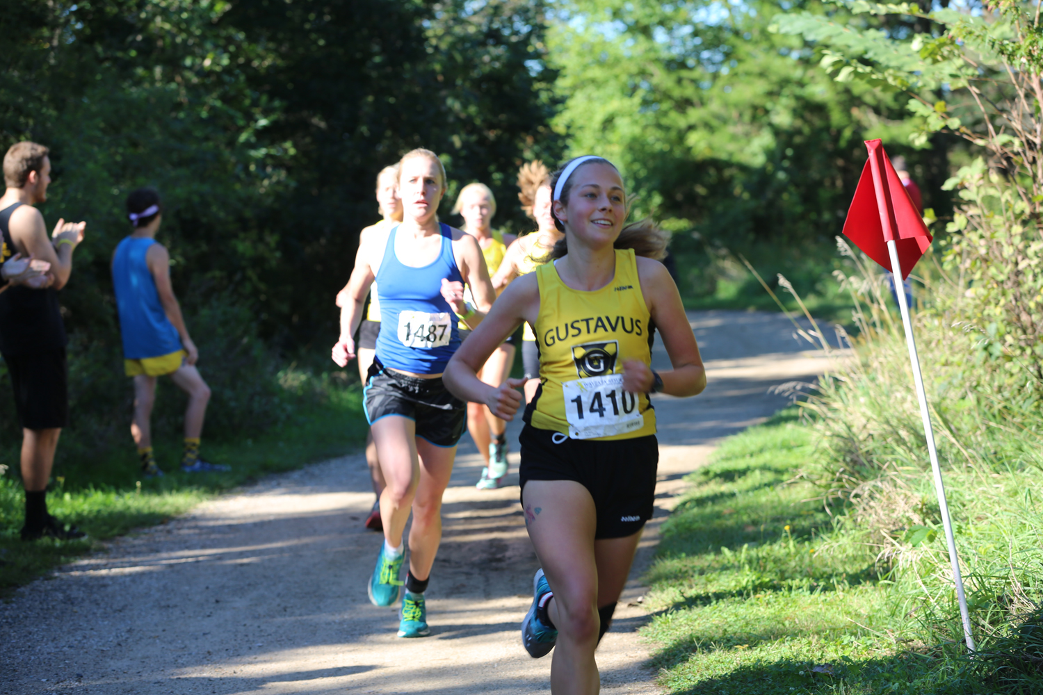 Junior Sarah Anderson competes in the Gustie Invitational. The team looks forward to its next race at the Augsburg Invitational Saturday, Sept. 15.