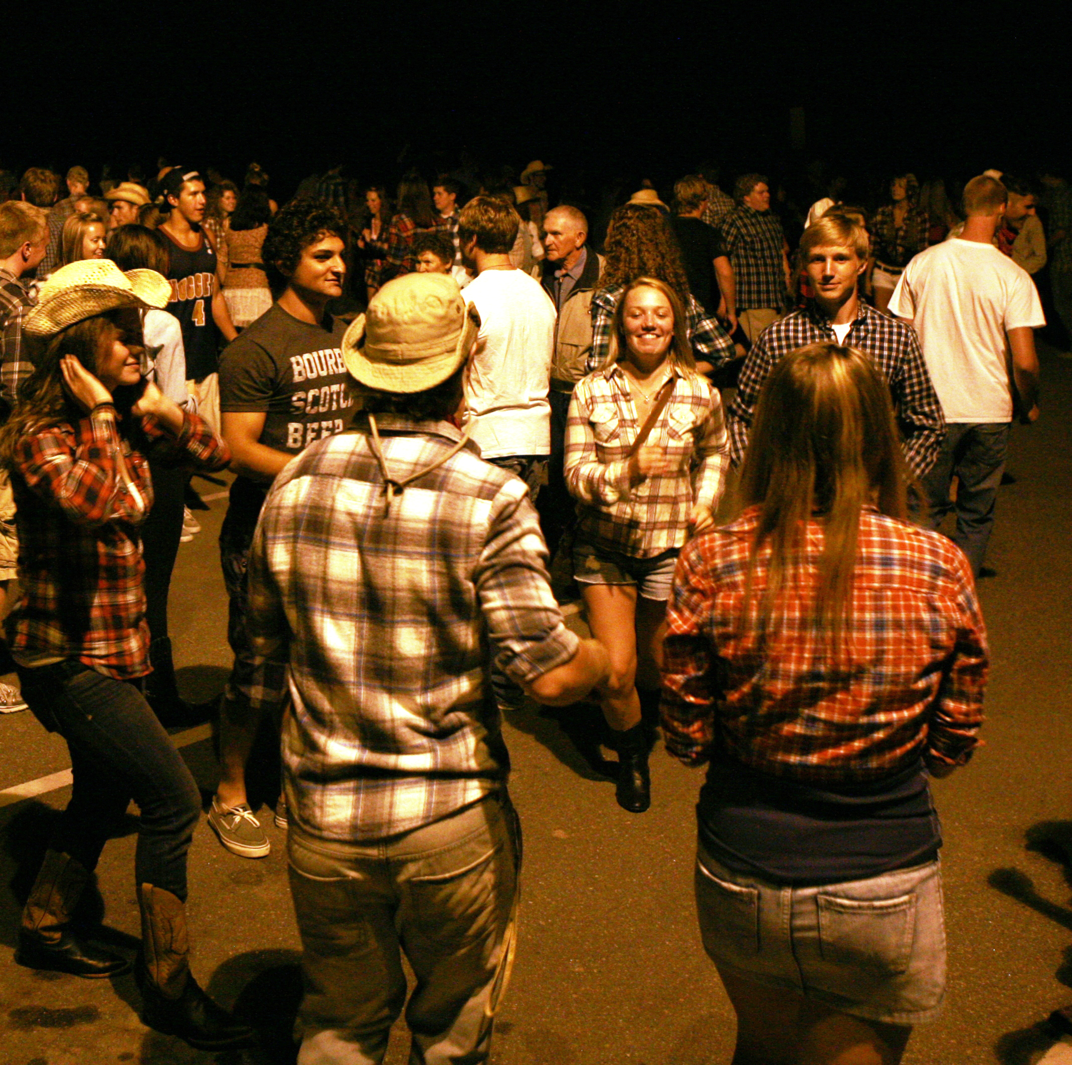 The annual Orientation square dance.