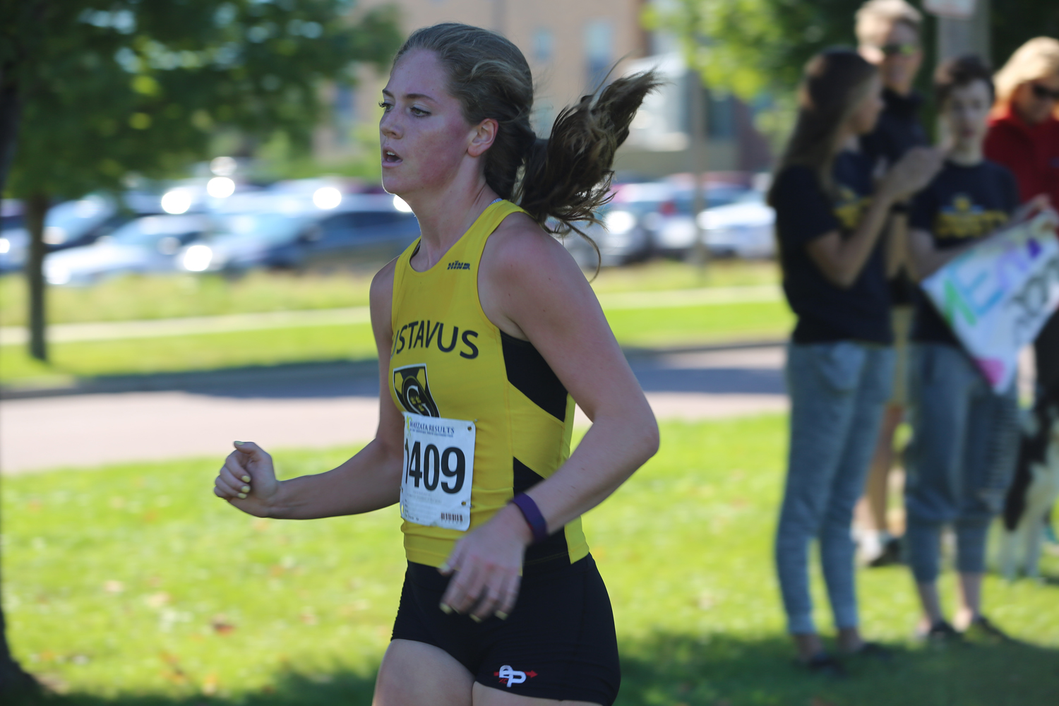 Junior Haley Anderson competes in the Gustie Invitational last season. The women’s team finished sixth in the conference this past weekend at the MIAC Championships.