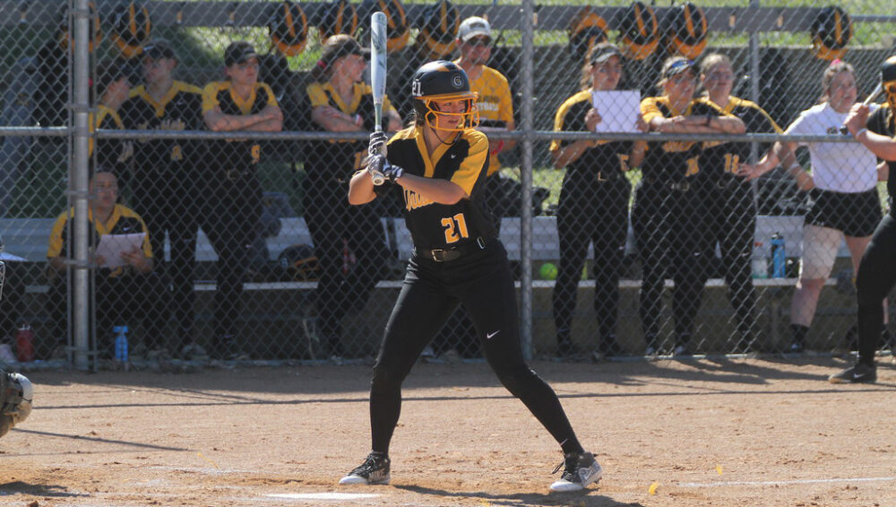Sophomore Marissa Marsolek steps up to the plate for the Gusties. This season, the team finished with a record of 17-19 and went 8-14 in the MIAC.