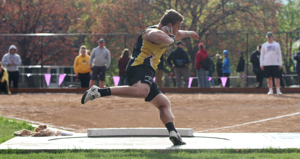 Senior Michael Hensch made history at the MIAC Outdoor Championships, becoming the first thrower ever to place first in the shot put, javelin, discus, and hammer throw.