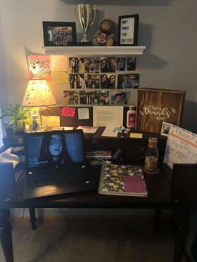 a designated workspace is helpful for learning at home.