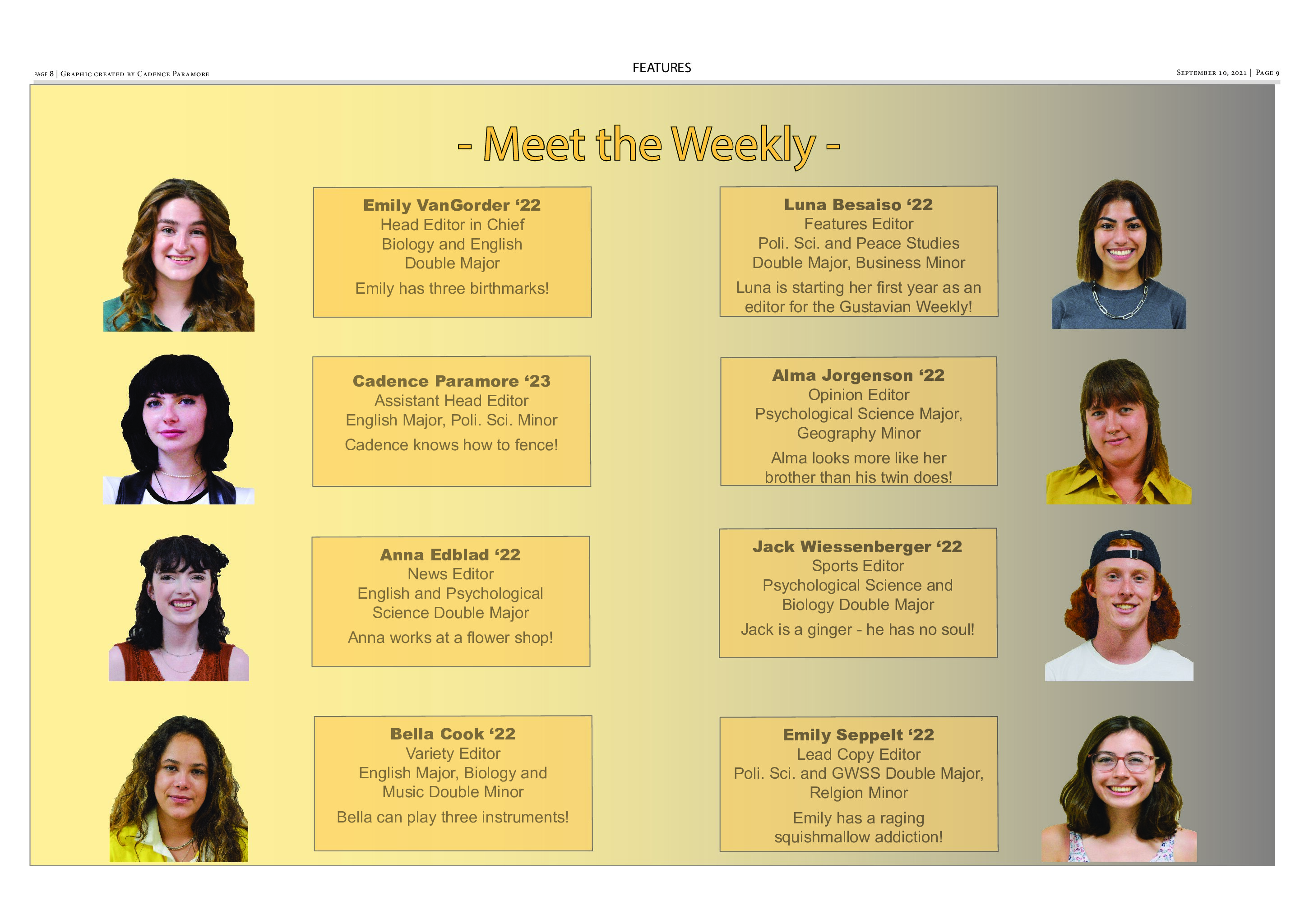 Meet The Weekly The Gustavian Weekly