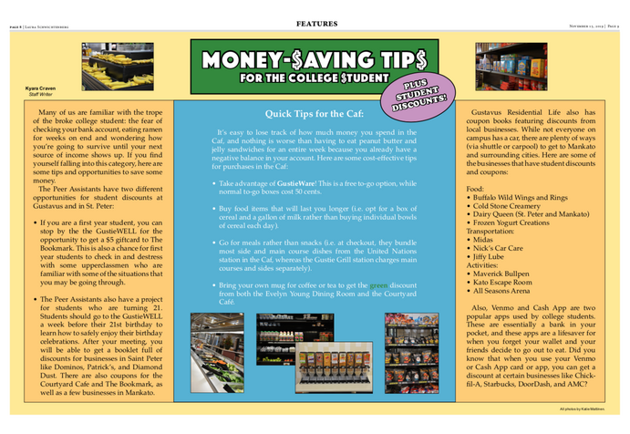 Money Saving Tips For The College Student The Gustavian Weekly The Gustavian Weekly
