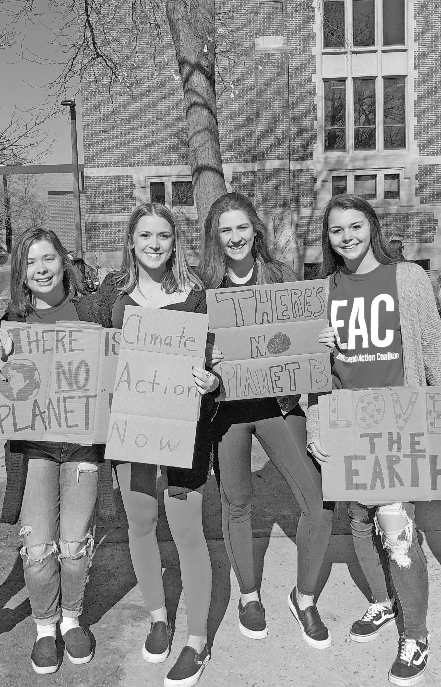 Gusties protesting for climate action at Groundswell.