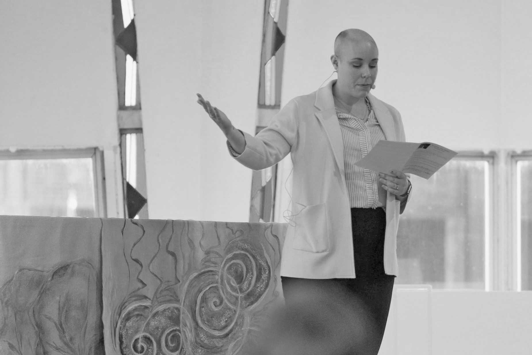 Falenschek works with student leaders to support the Christian programming on campus.