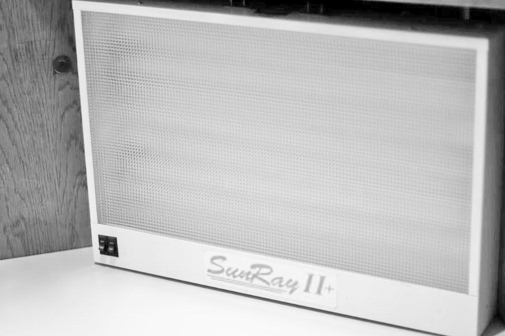 Light therapy boxes to help with SAD can be found in the library.